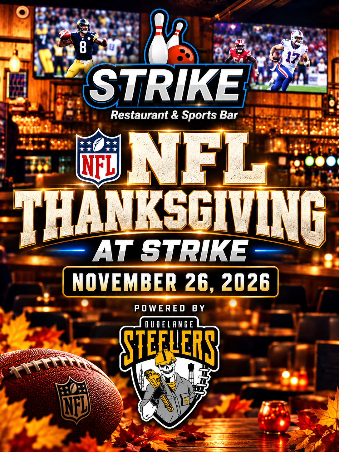 NFL Thanksgiving at Strike